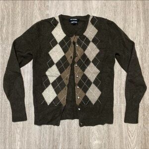 Apt. 9 Brown Argyle Sweater